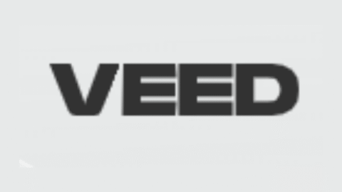 Veed.io video editing tool logo with blue wave icon