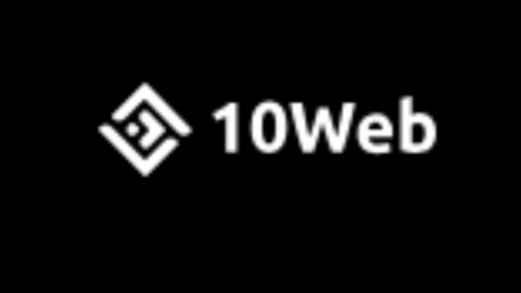 10Web AI website builder logo with blue icon