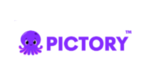 Pictory AI video creation tool logo with blue icon