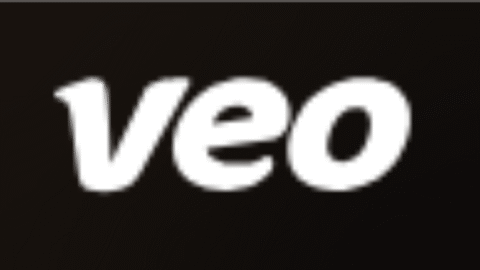 Veo AI video generator logo - colorful icon with play button