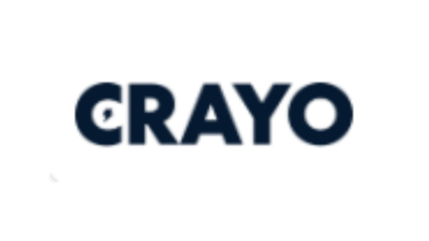 Crayo AI design tool logo with colorful geometric shapes