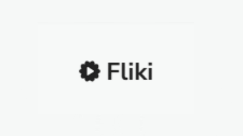 Fliki AI video maker logo with purple gradient design