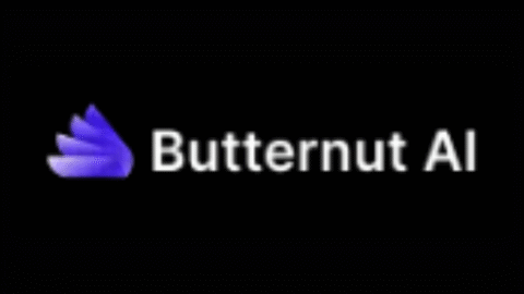 Butternut AI website builder logo - lightning bolt design