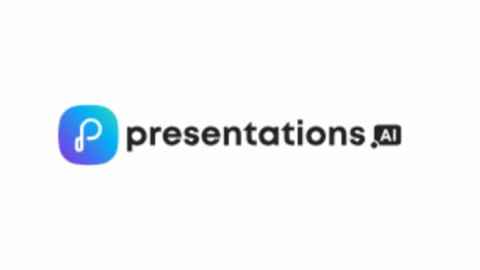 Presentations.AI logo - slide creation tool icon