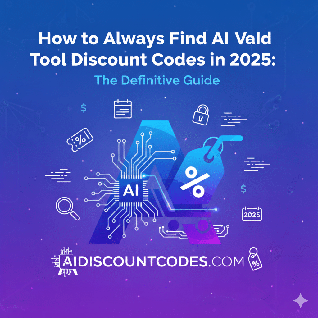 "Guide to finding valid AI tool discount codes and promo offers on Aidiscountcodes.com"