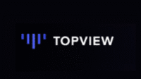 The official Topview.ai logo for the AI video creation and marketing platform.